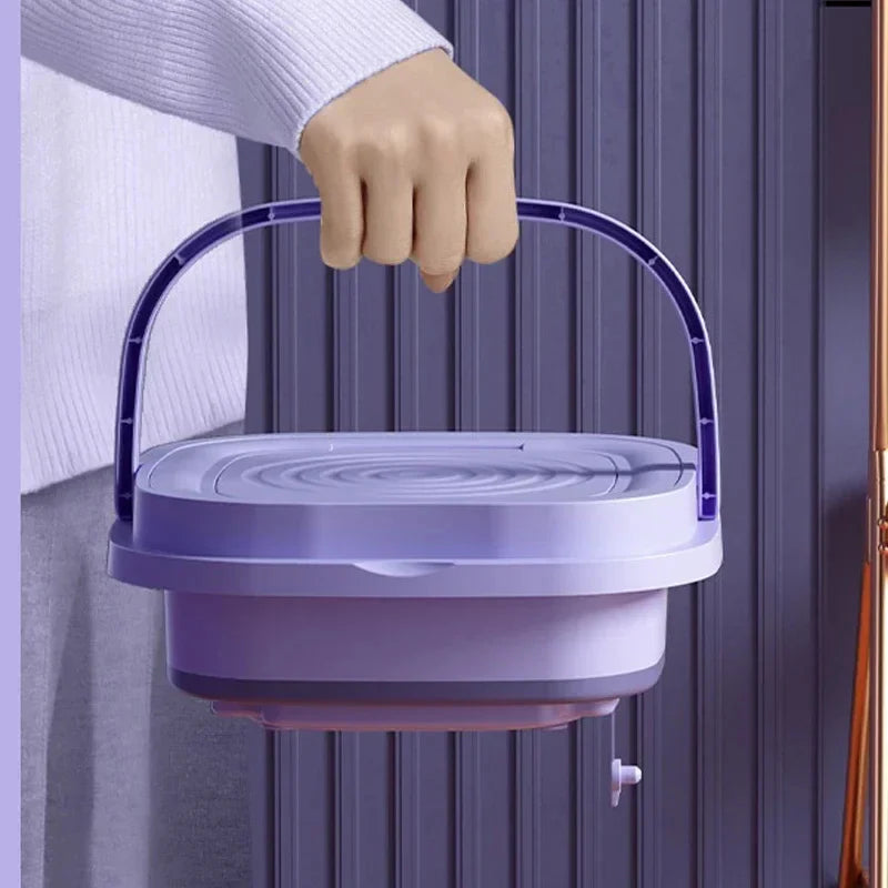 Portable Foldable Washing Machine Mini Laundry Washer with Spin Dryer