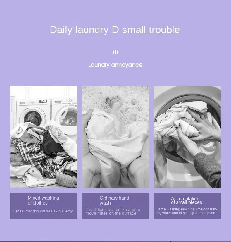 Portable Foldable Washing Machine Mini Laundry Washer with Spin Dryer